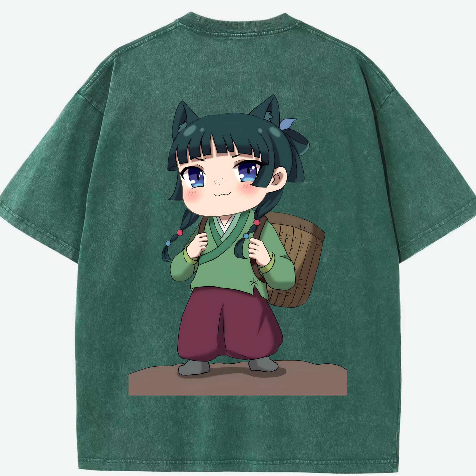 （画像用） 薬屋のひとりごと The Apothecary Diaries 綿100% ヴィンテージ風 半袖Tシャツ（背面プリント）